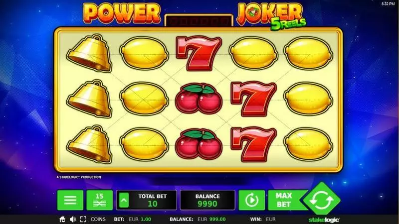 Power Joker Fun Slot Game made by StakeLogic with 5 Reel and 15 Line
