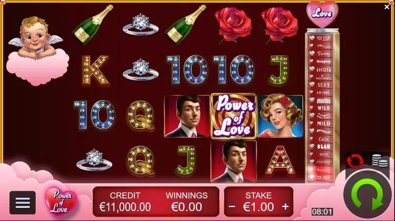 Power of Love Fun Slot Game made by Reel Life Games with 5 Reel and 40 Line