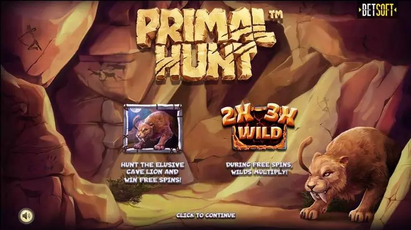 Primal Hunt Fun Slot Game made by BetSoft with 5 Reel and 80 Line