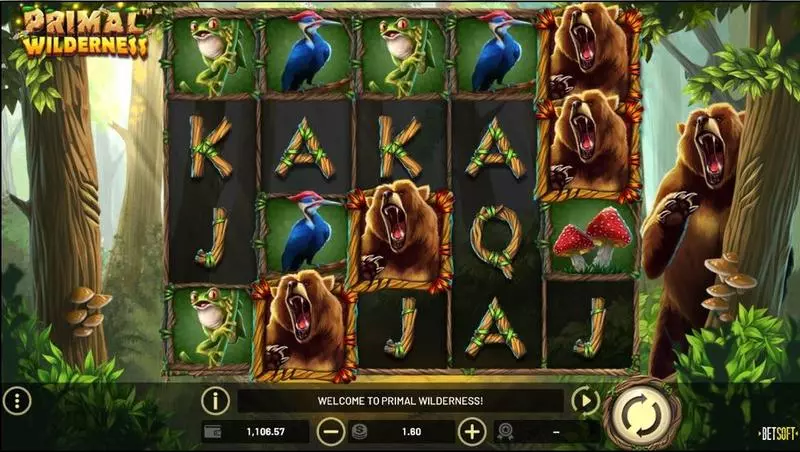 Primal Wilderness  Fun Slot Game made by BetSoft with 5 Reel and 1024 Way