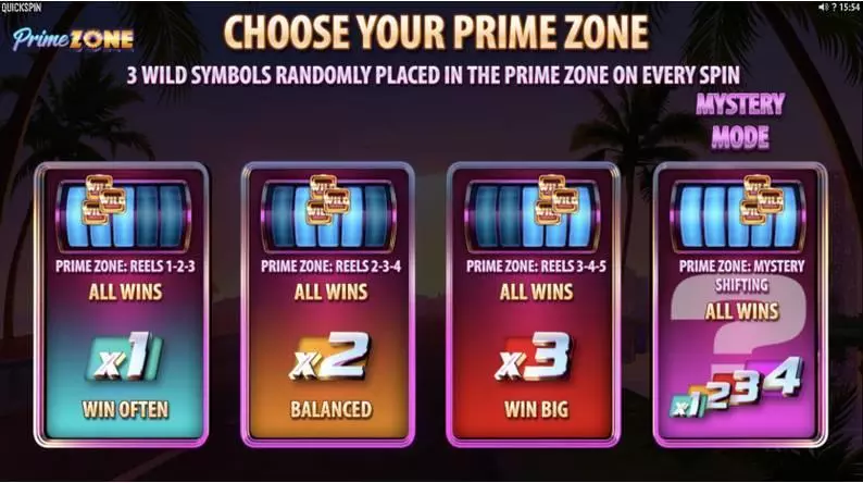 Prime Zone Fun Slot Game made by Quickspin with 5 Reel and 10 Line
