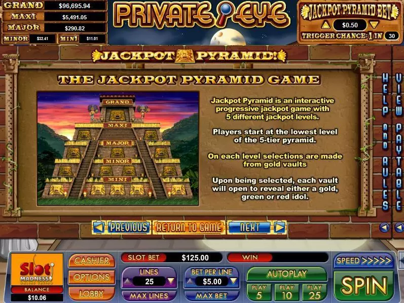 Private Eye Fun Slot Game made by NuWorks with 5 Reel and 25 Line