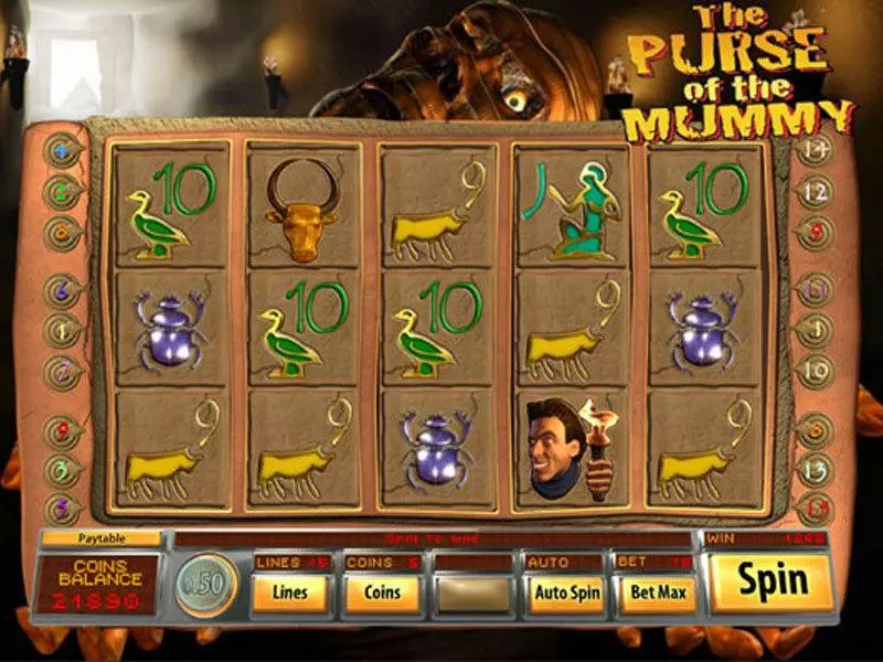 Purse of the Mummy Fun Slot Game made by Saucify with 5 Reel and 15 Line