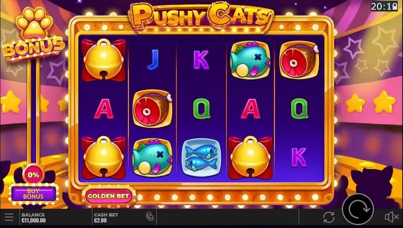 Pushy Cats Fun Slot Game made by Yggdrasil with 5 Reel and 20 Line