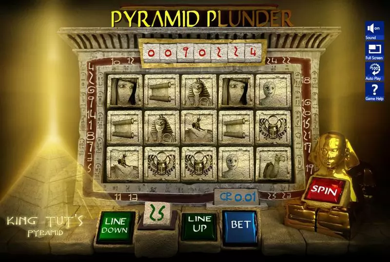 Pyramid Plunder Fun Slot Game made by Slotland Software with 5 Reel and 25 Line