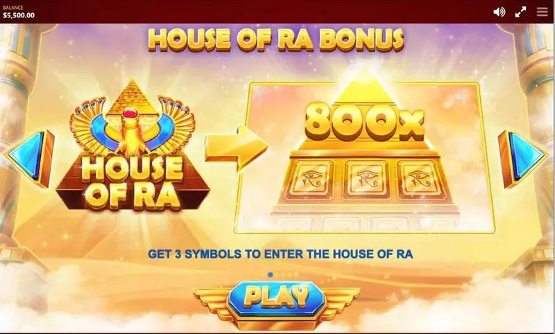RA's Legend Fun Slot Game made by Red Tiger Gaming with 5 Reel and 40 Line