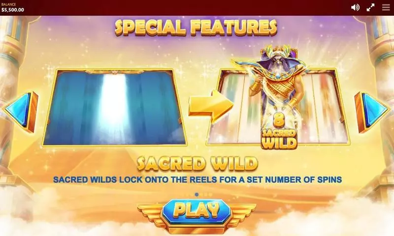 RA's Legend Fun Slot Game made by Red Tiger Gaming with 5 Reel and 40 Line