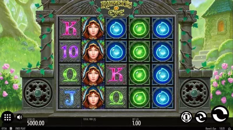 Raven's Eye Fun Slot Game made by Thunderkick with 5 Reel and 30 Line
