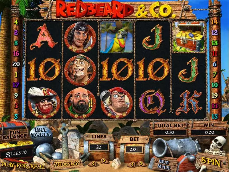Redbeard and Co Fun Slot Game made by Topgame with 5 Reel and 20 Line