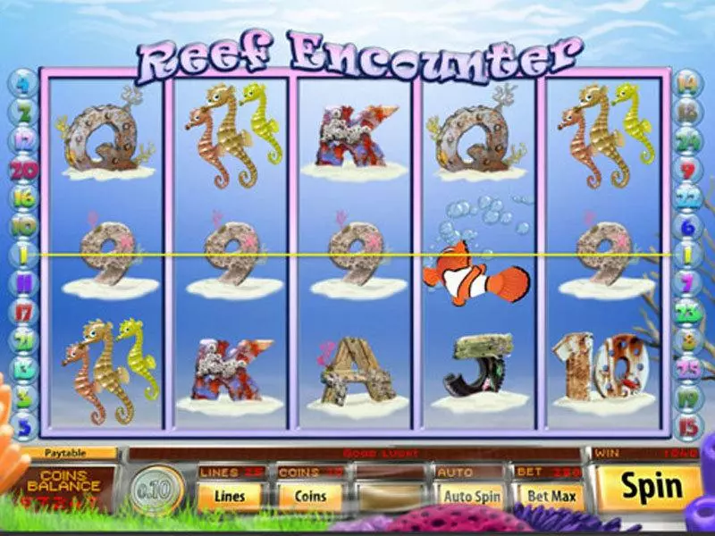 Reef Encounter Fun Slot Game made by Saucify with 5 Reel and 25 Line