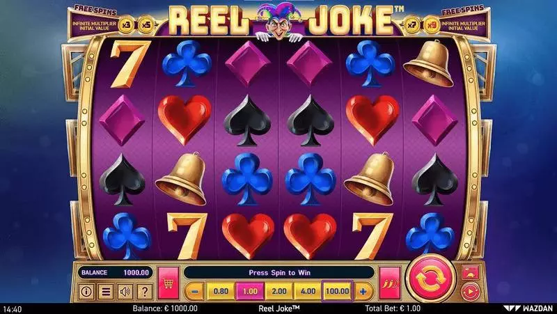 Reel Joke Fun Slot Game made by Wazdan with 6 Reel and 20 Line
