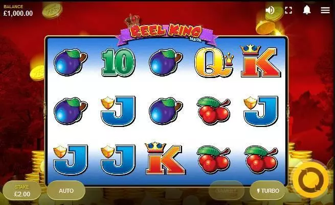 Reel King Mega Fun Slot Game made by Red Tiger Gaming with 5 Reel and 20 Line