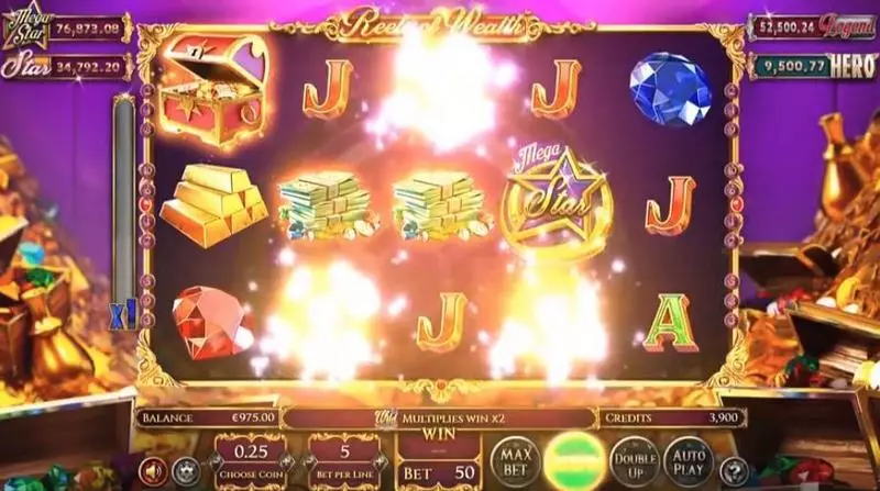 Reels of Wealth Fun Slot Game made by BetSoft with 5 Reel and 10 Line