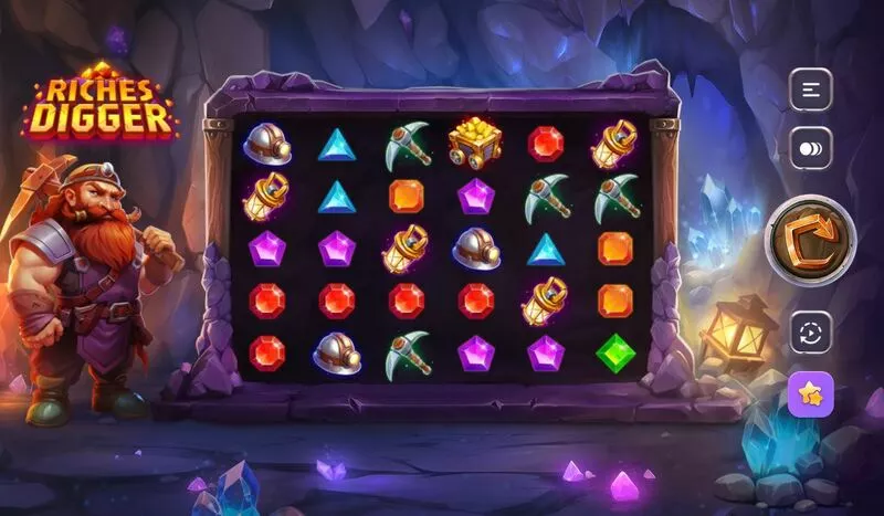 Riches Digger Fun Slot Game made by TrueLab Games with 6 Reel 