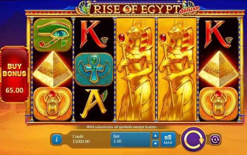 Rise of Egypt Deluxe Fun Slot Game made by Playson with 5 Reel and 20 Line