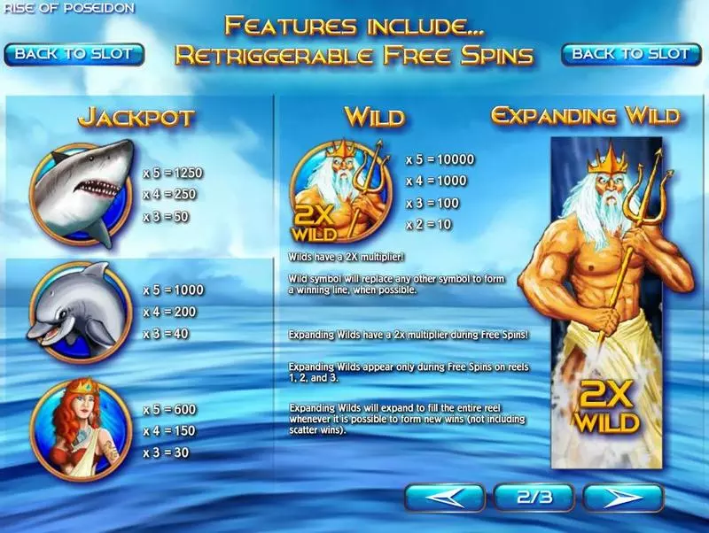 Rise of Poseidon Fun Slot Game made by Rival with 5 Reel and 30 Line
