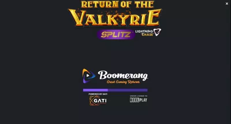 Rise of the Valkyrie Splitz Lightning Chase Fun Slot Game made by ReelPlay with 5 Reel and 15552