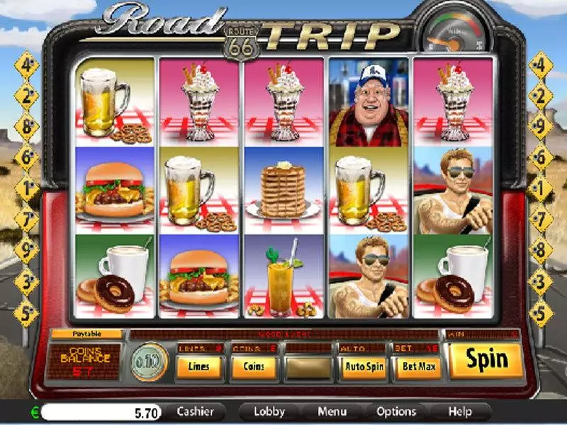 Road Trip Fun Slot Game made by Saucify with 5 Reel and 9 Line