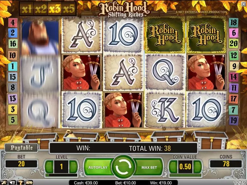 Robin Hood Fun Slot Game made by NetEnt with 5 Reel and 20 Line
