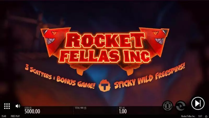 Rocket Fellas Inc. Fun Slot Game made by Thunderkick with 5 Reel and 30 Line