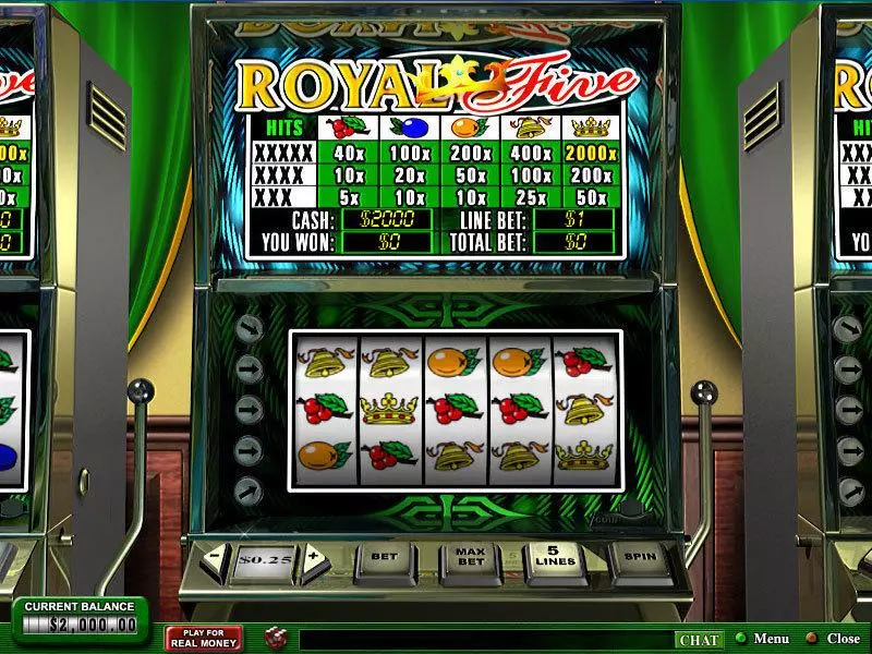 Royal 5 Fun Slot Game made by PlayTech with 5 Reel and 5 Line