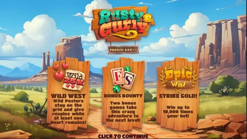 Rusty and Curly Fun Slot Game made by Hacksaw Gaming with 5 Reel 