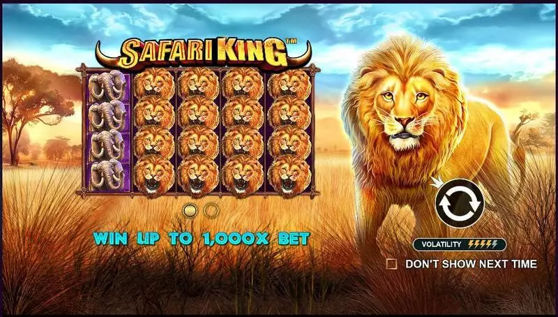 Safari King Fun Slot Game made by Pragmatic Play with 5 Reel and 50 Line