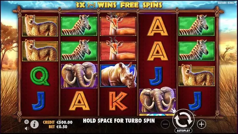 Safari King Fun Slot Game made by Pragmatic Play with 5 Reel and 50 Line