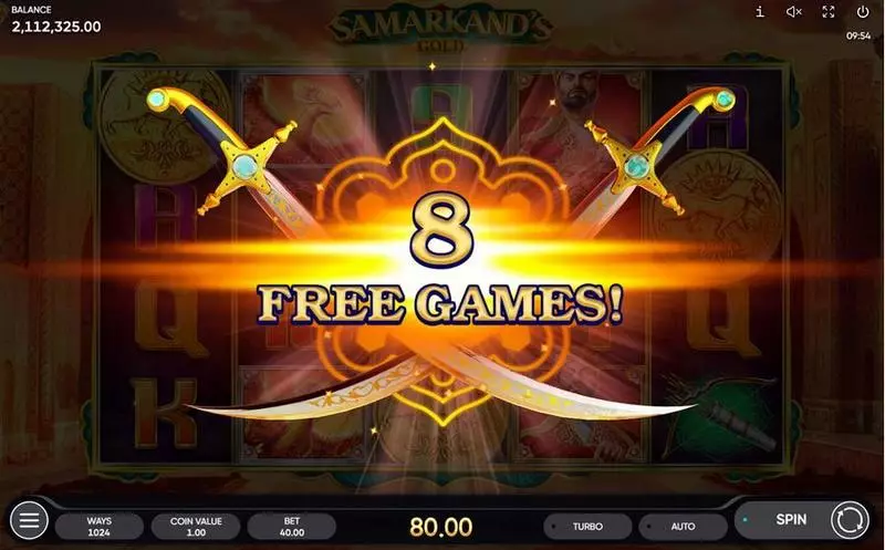 Samarkand's Gold Fun Slot Game made by Endorphina with 5 Reel and 1024 Way