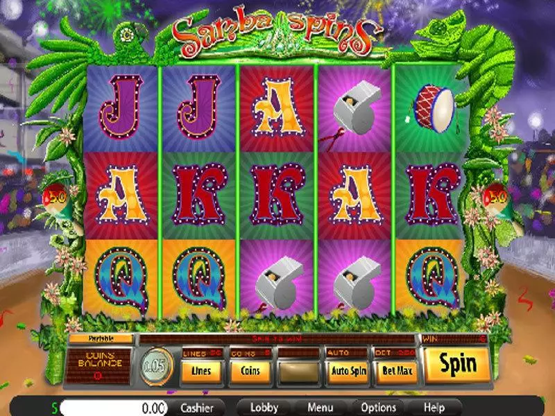 Samba Spins Fun Slot Game made by Saucify with 5 Reel and 50 Line
