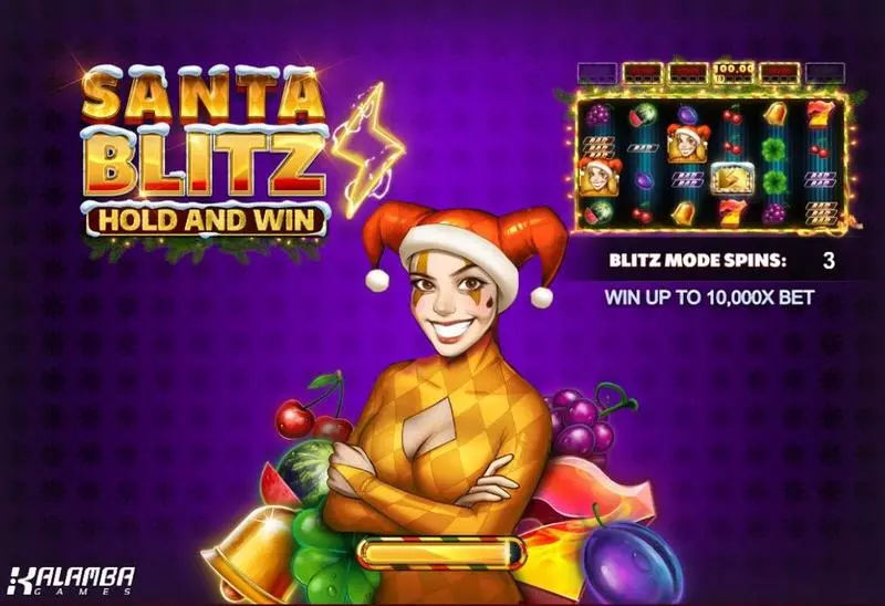 Santa Blitz Hold and Win Fun Slot Game made by Kalamba Games with 6 Reel and 25 Line