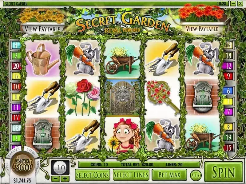 Secret Garden Fun Slot Game made by Rival with 5 Reel and 20 Line