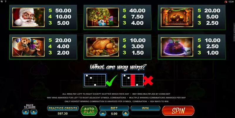 Secret Santa Fun Slot Game made by Microgaming with 5 Reel and 1024 Way