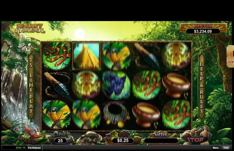 Secret Symbol Fun Slot Game made by RTG with 5 Reel and 25 Line