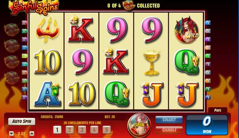 Sinful Spins Fun Slot Game made by Amaya with 5 Reel and 20 Line