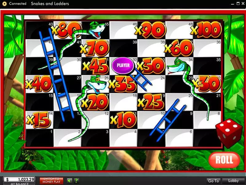 Snakes and Ladders Fun Slot Game made by 888 with 5 Reel and 20 Line