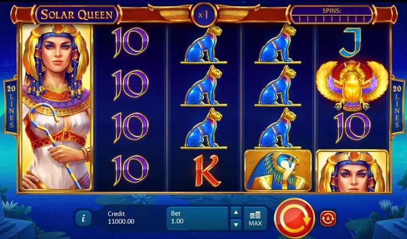 Solar Queen Fun Slot Game made by Playson with 5 Reel and 20 Line