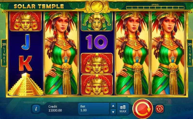 Solar Temple Fun Slot Game made by Playson with 5 Reel and 20 Line