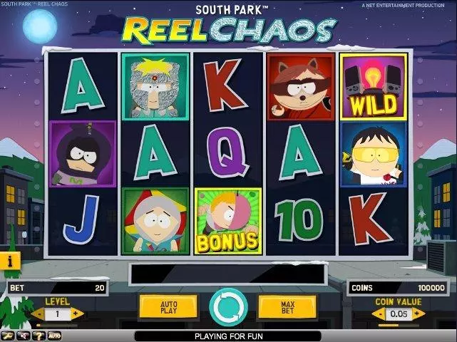 South Park: reel chaos Fun Slot Game made by NetEnt with 5 Reel and 20 Line