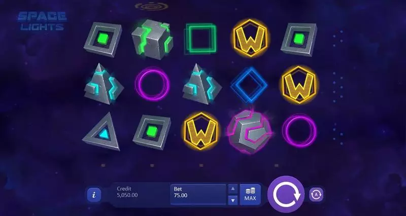 Space Lights Fun Slot Game made by Playson with 5 Reel and 15 Line