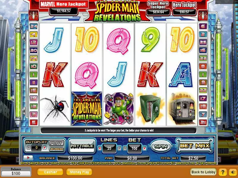 Spider-Man Fun Slot Game made by NeoGames with 5 Reel and 25 Line
