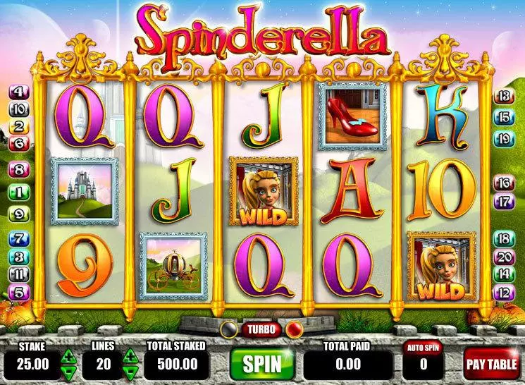 Spinderella Fun Slot Game made by Mazooma with 5 Reel and 20 Line