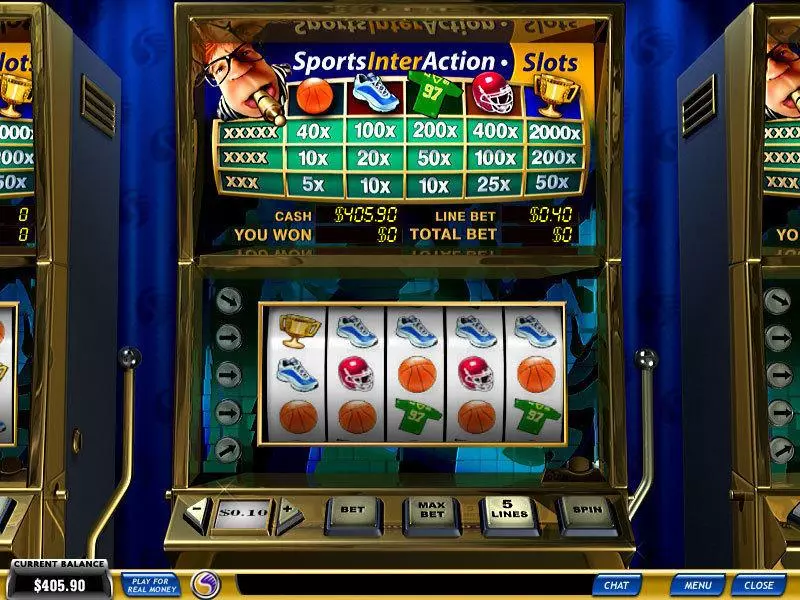 Sports InterAction Fun Slot Game made by PlayTech with 5 Reel and 5 Line