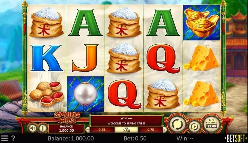 Spring Tails Fun Slot Game made by BetSoft with 5 Reel and 5 Line