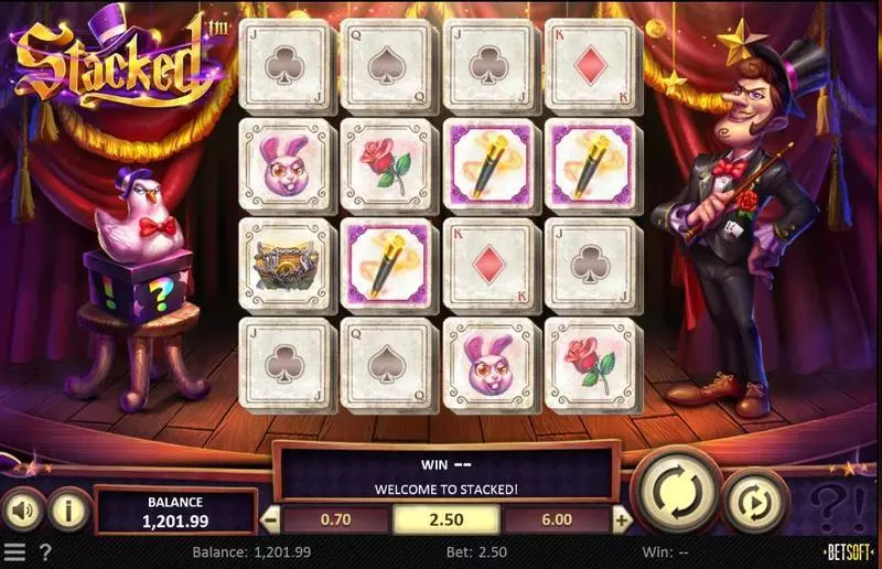 Stacked Fun Slot Game made by BetSoft with 4 Reel and 20 Line