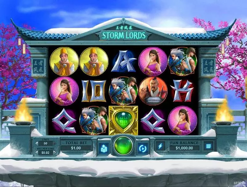 Storm Lords Fun Slot Game made by RTG with 5 Reel and 50 Line