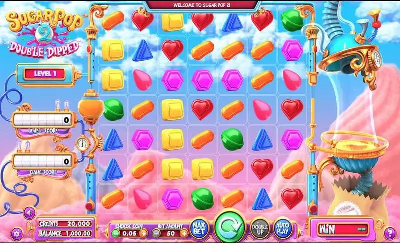 Sugar Pop 2: Double Dipped Fun Slot Game made by BetSoft with 7 Reel and 50 Line