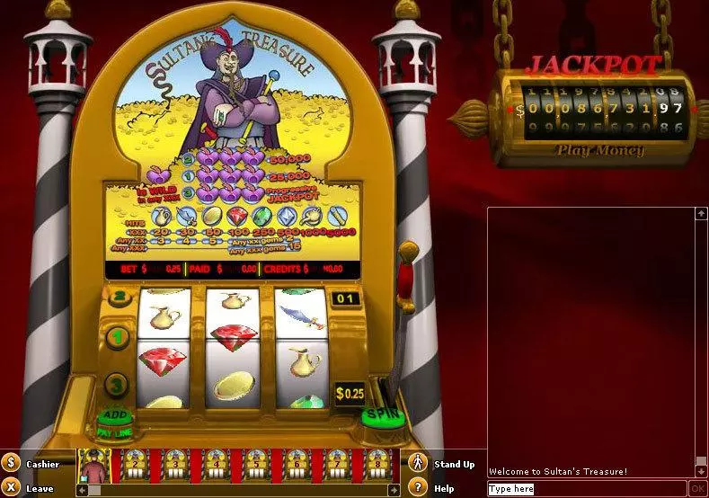 Sultans Treasure Fun Slot Game made by NetEnt with 3 Reel and 3 Line