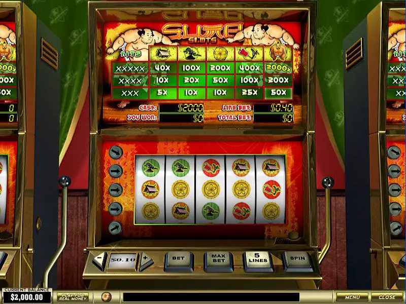 Sumo Fun Slot Game made by PlayTech with 5 Reel and 5 Line