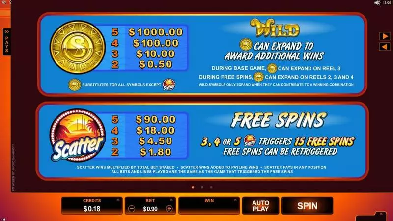 SunTide Fun Slot Game made by Microgaming with 5 Reel and 9 Line